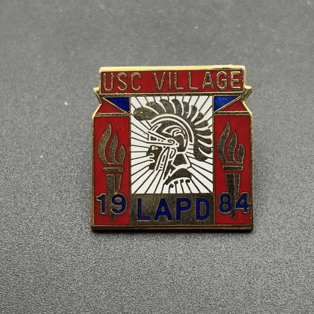 1984 Los Angeles Olympics USC Village LAPD Lapel Hat Pin